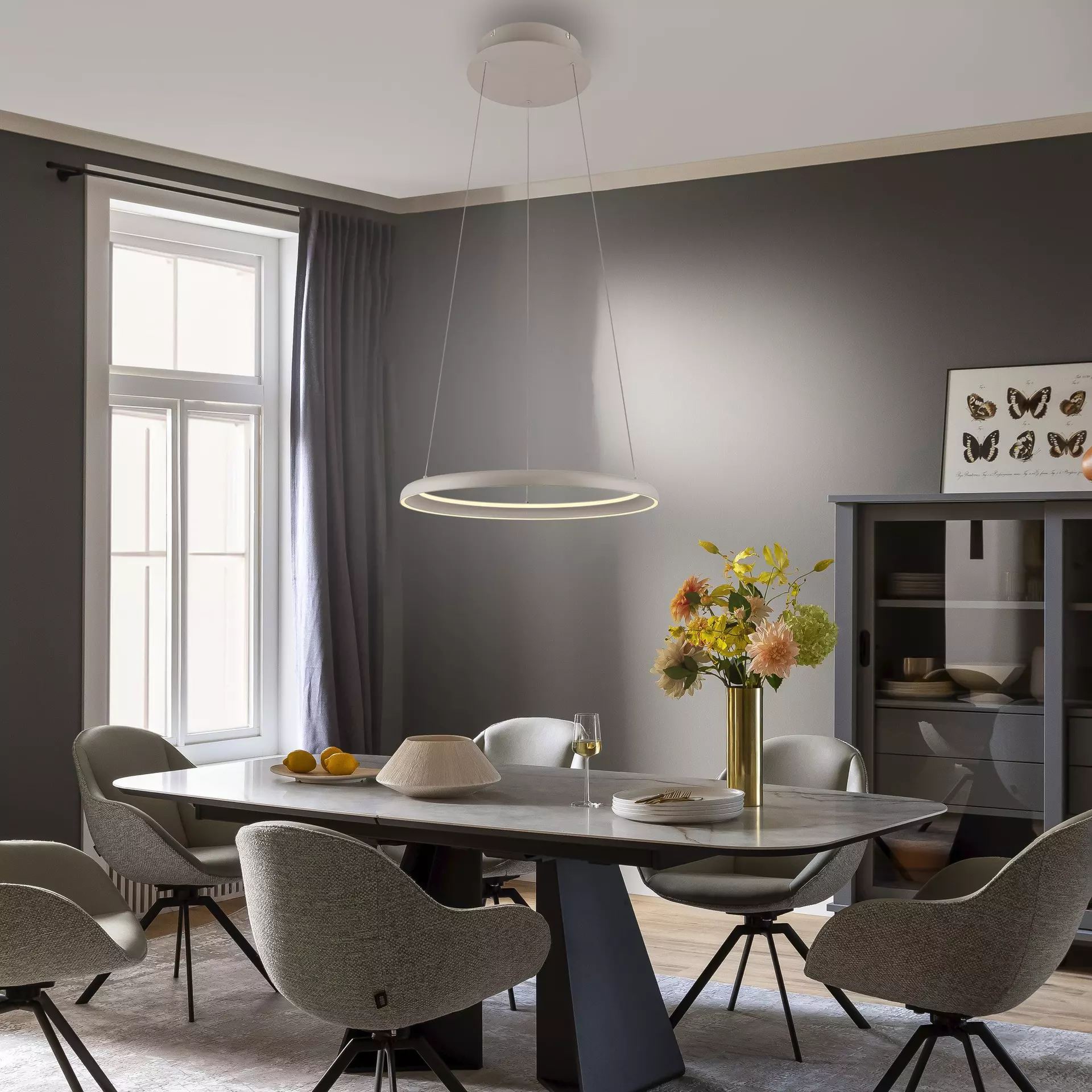 Hängeleuchte SW QUILLO SCHÖNER WOHNEN-Kollektion Metall 60 x 180 x 60 cm