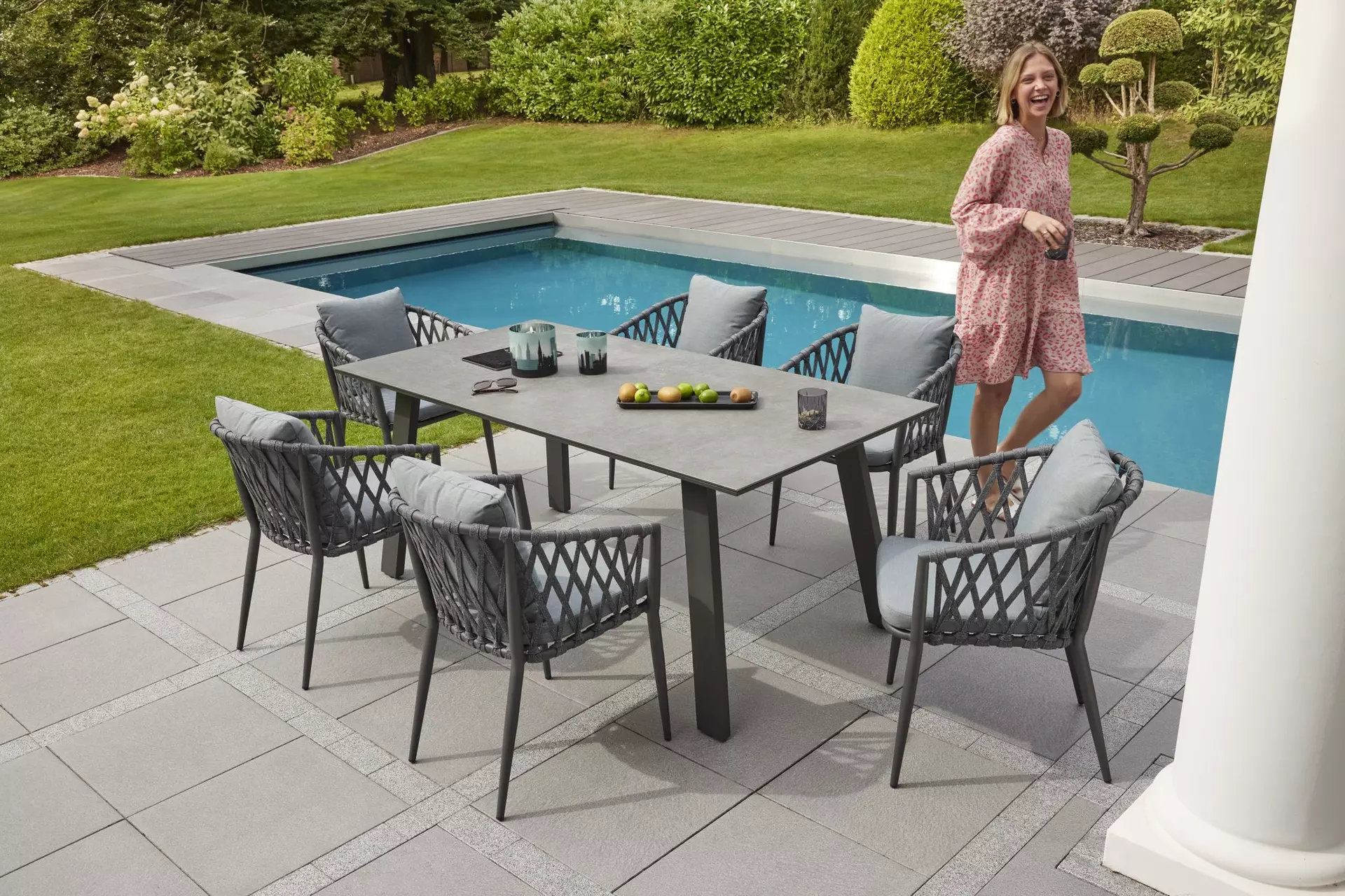 Gartenstuhl SUNREPO Outdoor Metall 56 x 78 x 60 cm