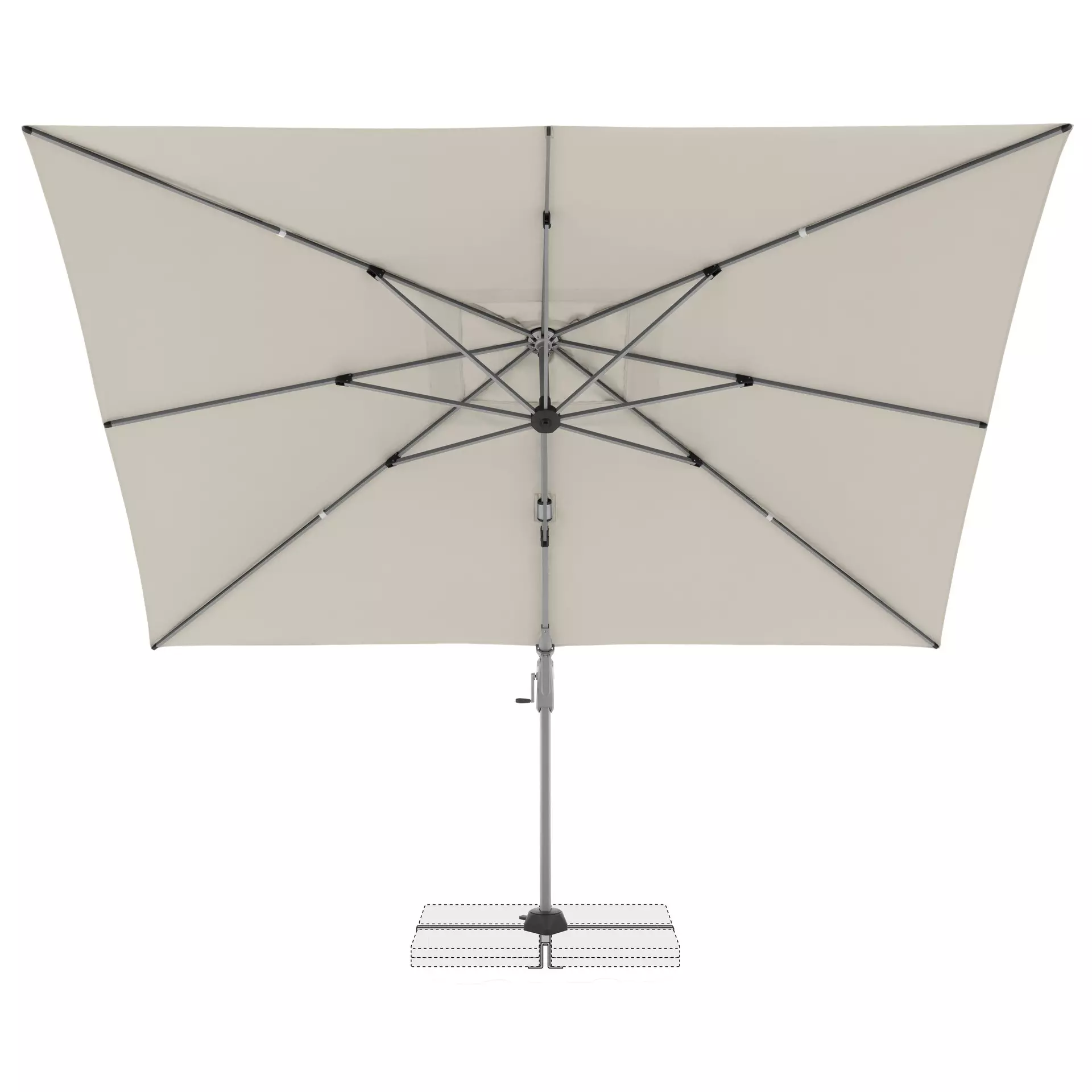 Sonnenschirm Active NEO Side Doppler Textil 350 x 265 x 260 cm