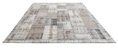 Bild von Maschinenwebteppich ca. 90 x 60 cm grau