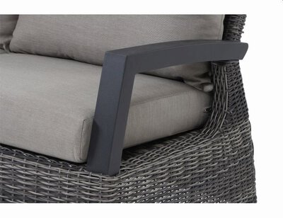 2. Bild von Loungesofa Kunststoff grau ca. 135 x 88 x 81 cm