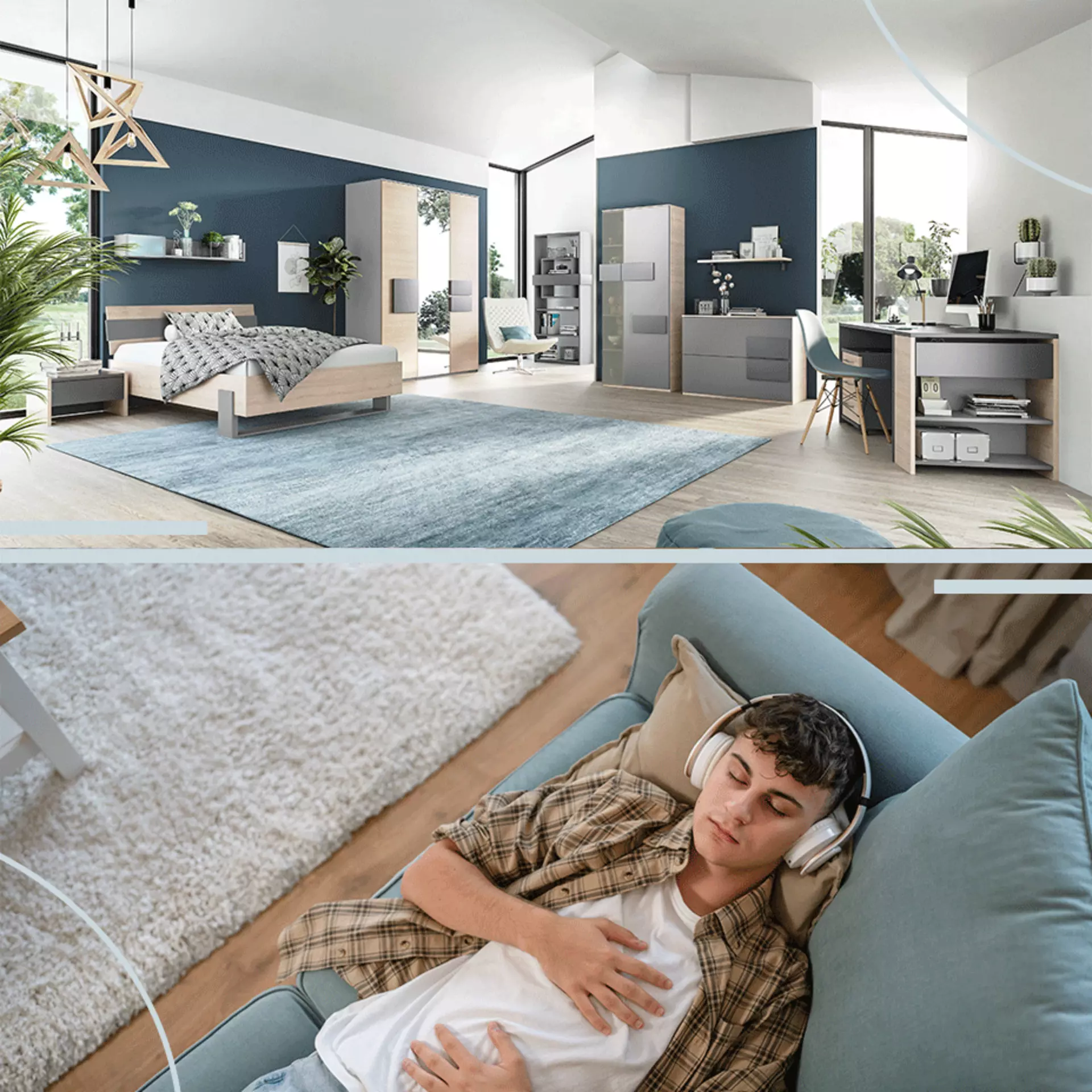 Mobiler Banner für den Wohntipp Rückzugsort für Teenager schaffen