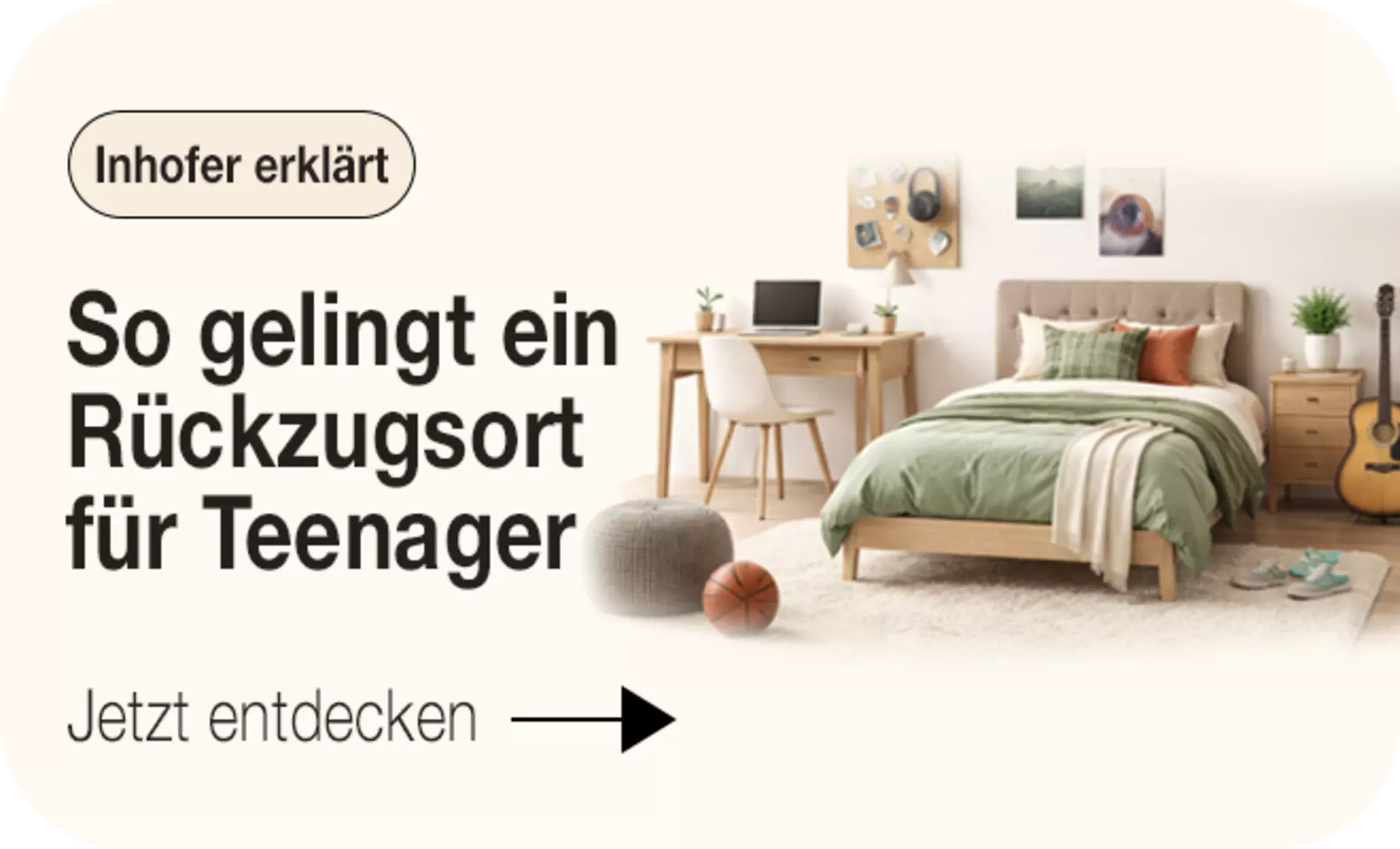 Jetzt inspirieren lassen und Rückzugsort für Teenager einrichten