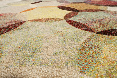 2. Bild von Maschinenwebteppich ca. 225 x 160 cm mehrfarbig