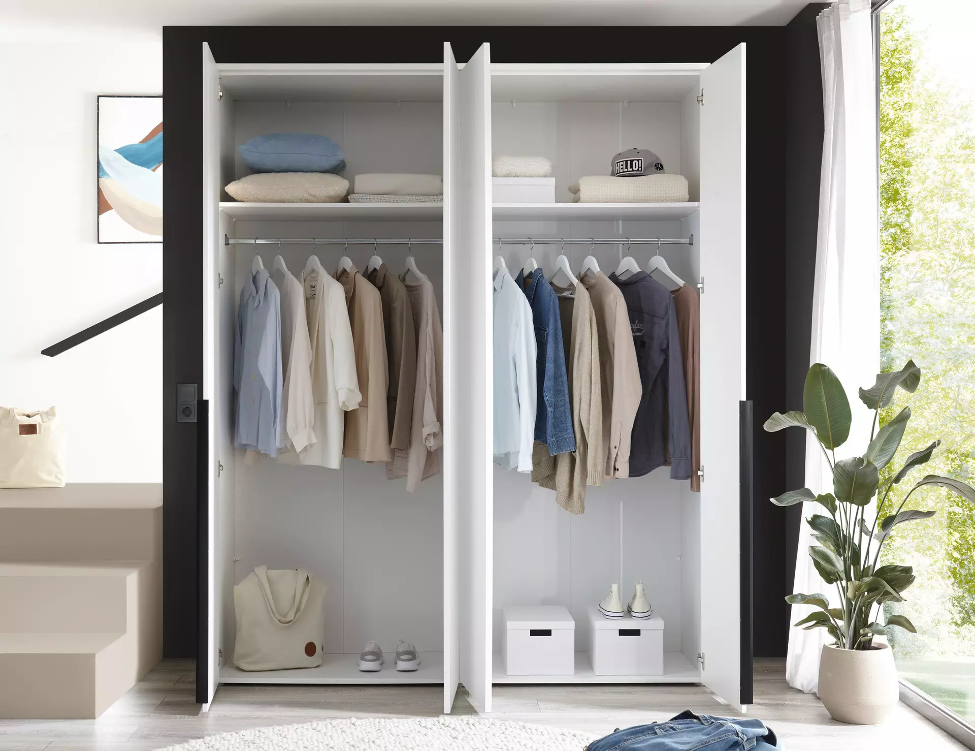 Drehtürenschrank Kevo Dreamoro Holzwerkstoff 52 x 225 x 180 cm