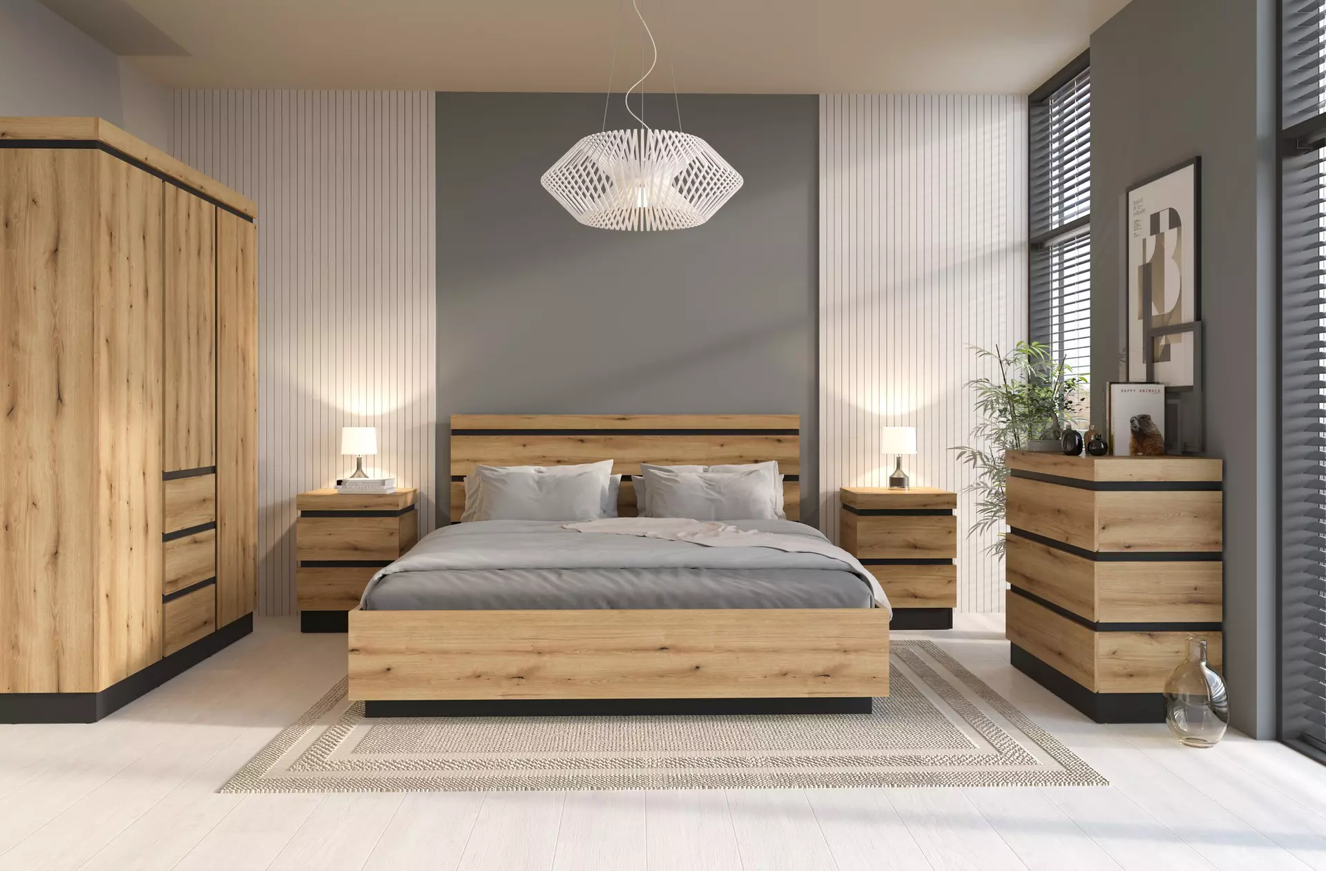 Bett CORTE Dreamoro Holzwerkstoff 206 x 107 x 145 cm