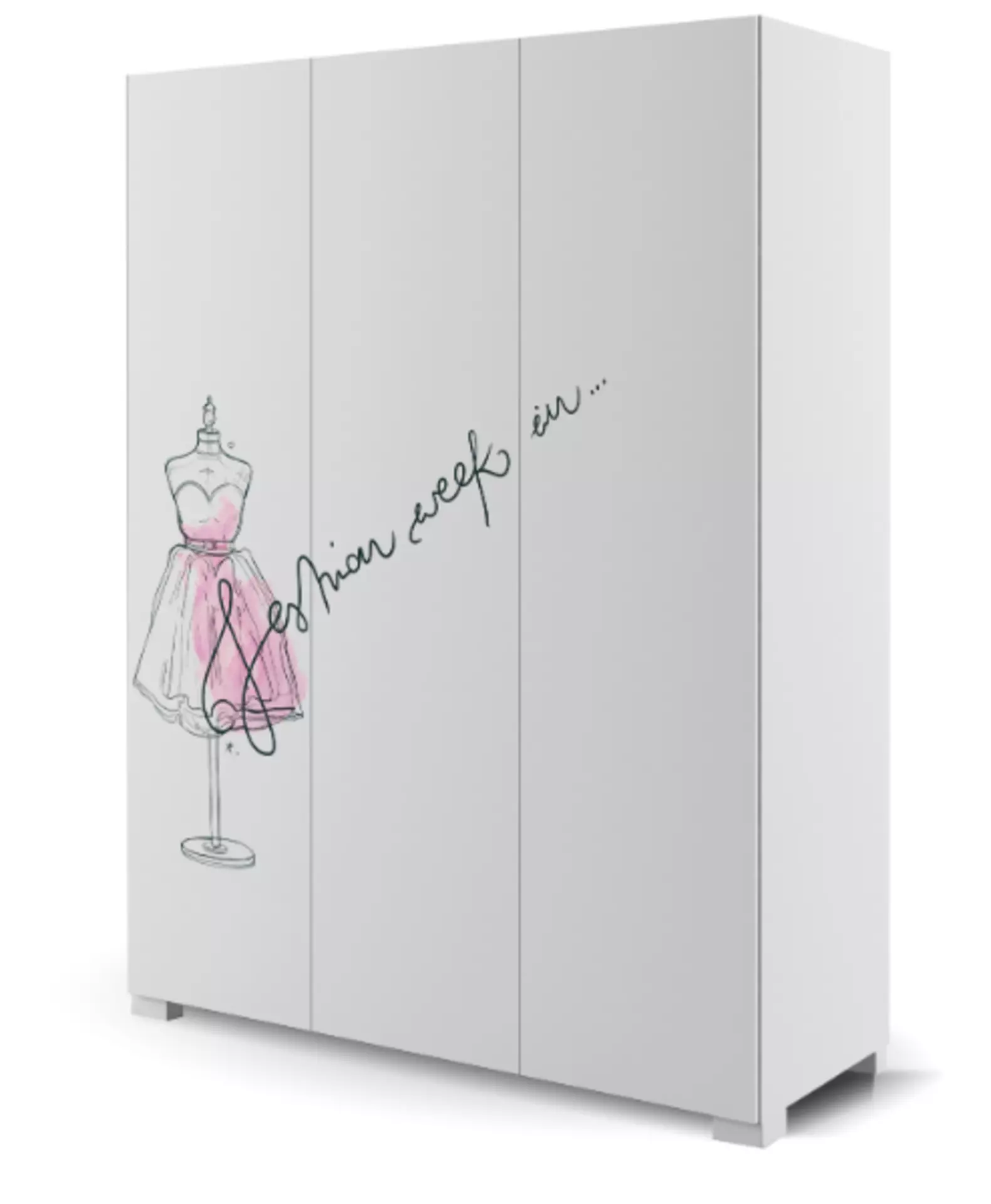 Kleiderschrank FASHION PINK Meblik Holzwerkstoff 150 x 200 x 56 cm