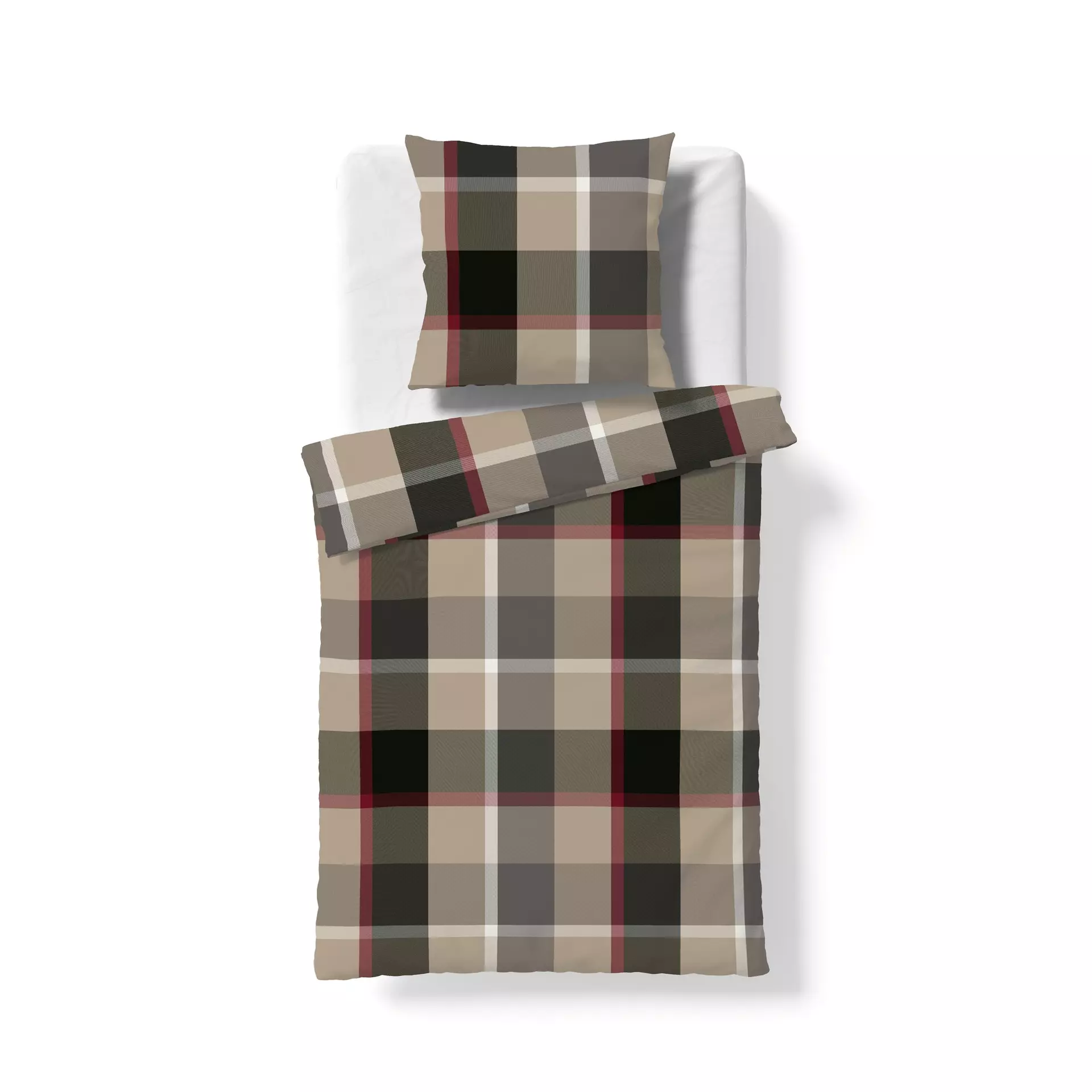 Flanell-Bettwäsche Lech Fleuresse GmbH Textil 135 x 200 cm