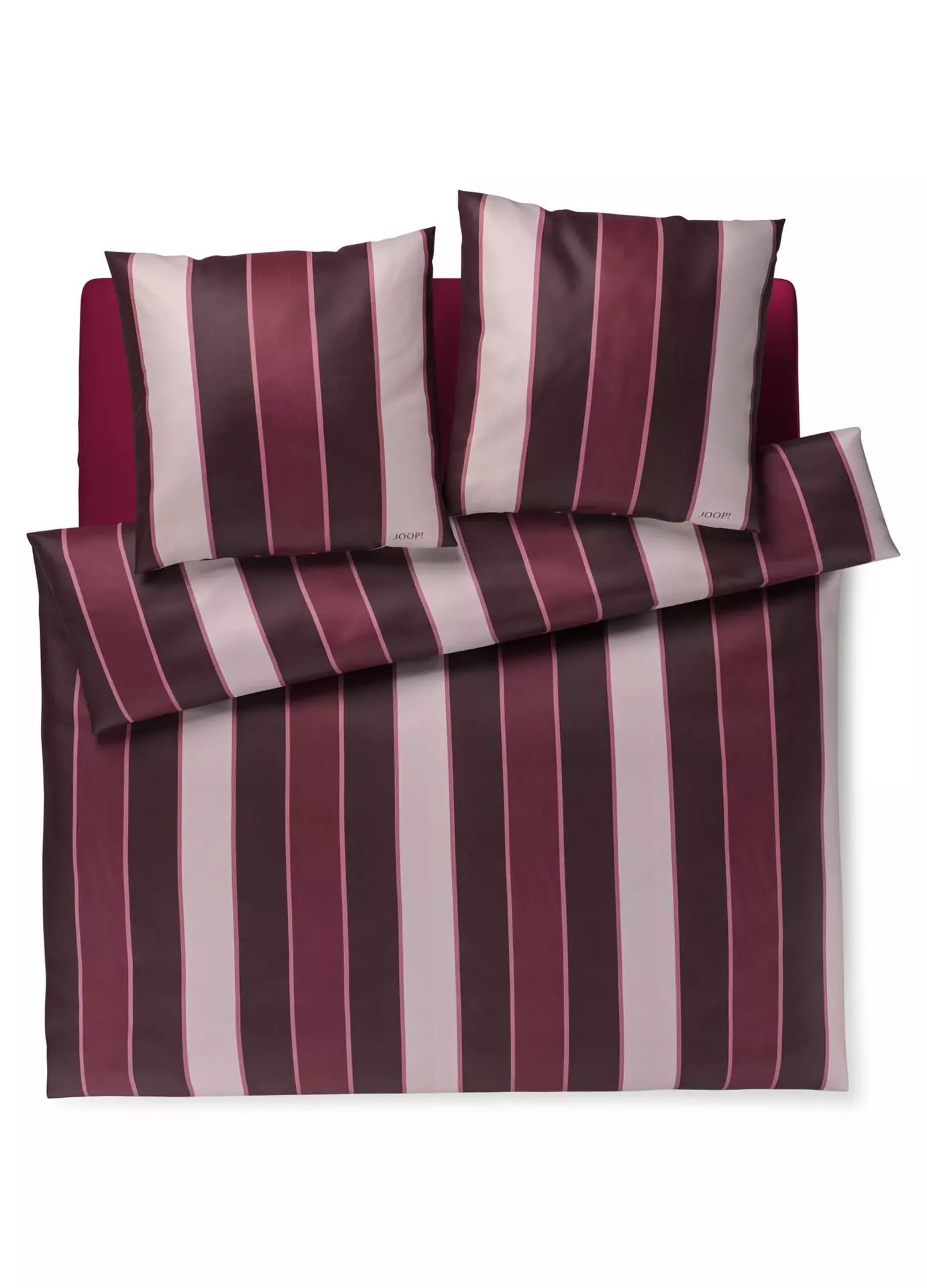 Satin-Bettwäsche Stripes JOOP Textil 135 x 200 cm