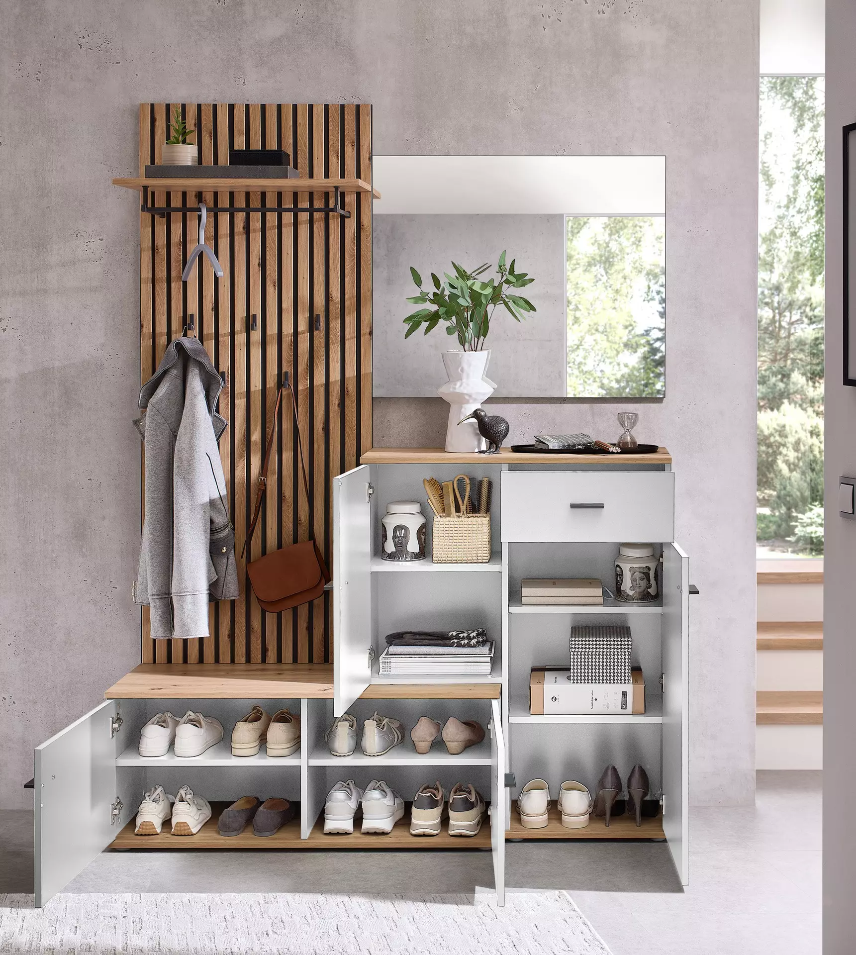 Garderobe FYNN inDoor Holzwerkstoff 38 x 199 x 148 cm