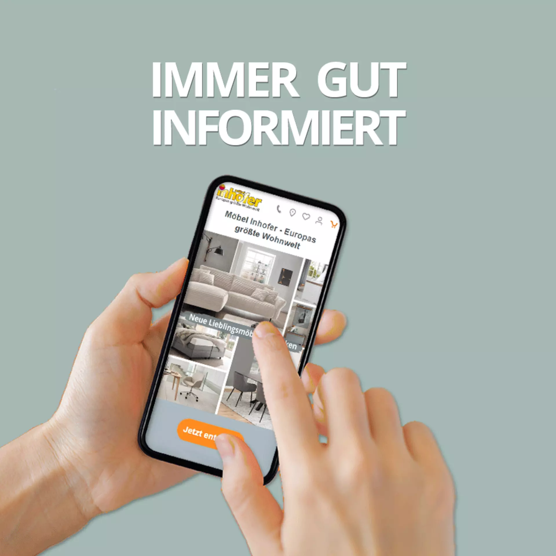 Immer gut informiert - jetzt zum Möbel Inhofer Newsletter anmelden