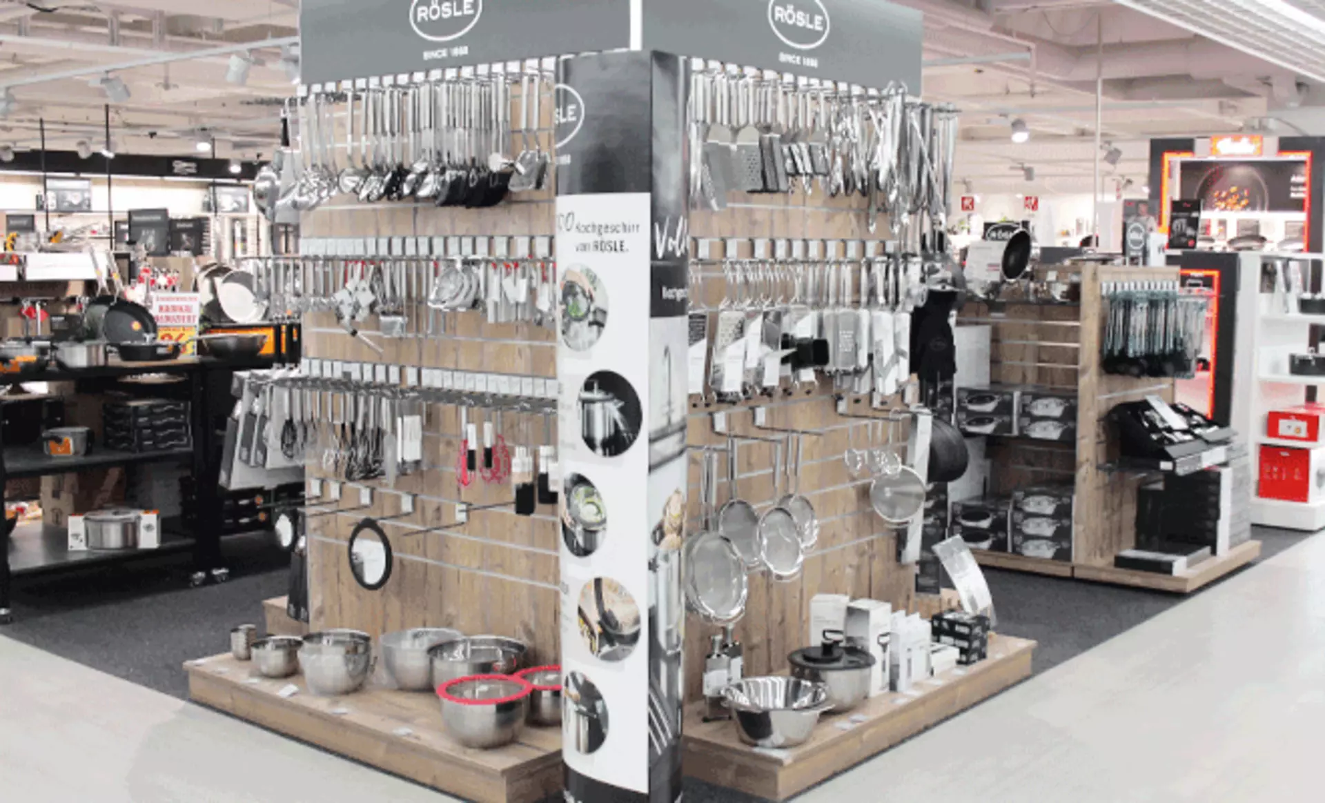 Große Rösle-Sortimentsauswahl bei Möbel Inhofer