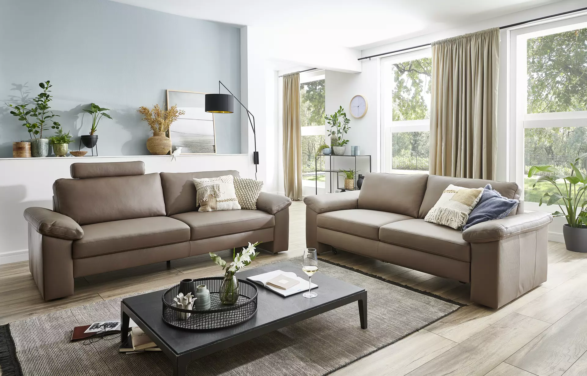 Sofa 2,5-Sitzer 2038 STEP BASIC FK Vito Metall 97 x 86 x 204 cm
