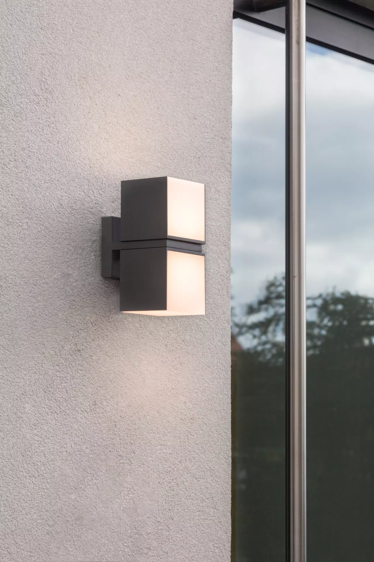 Wand-Aussenleuchte CUBA Eco-Light Metall 15 x 21 x 10 cm