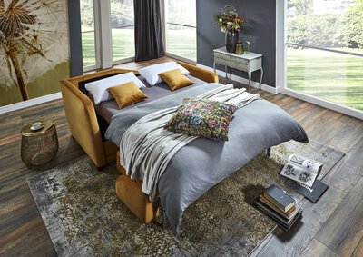 2. Bild von Schlafsofa Polyester braun Nehl