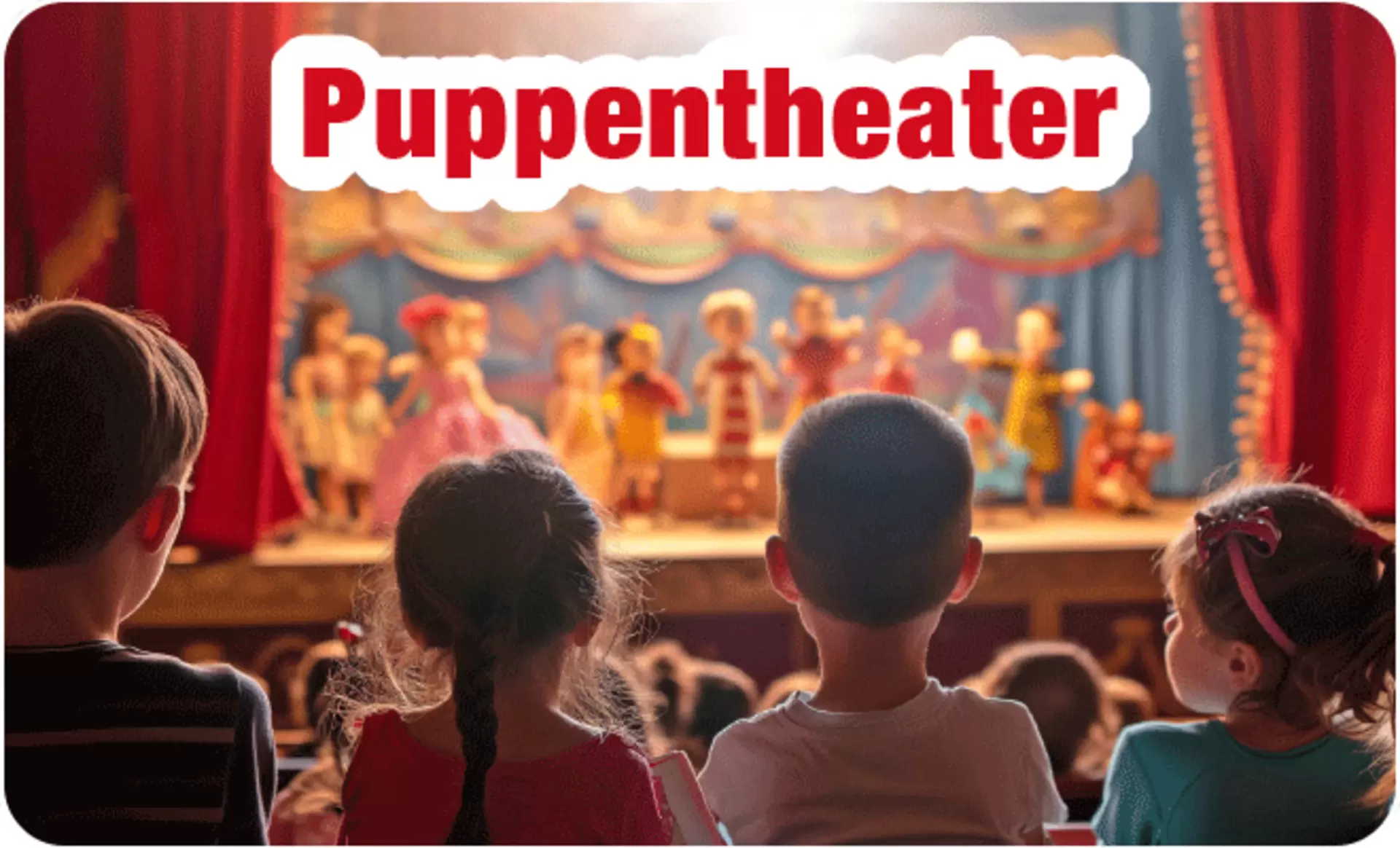 Puppentheater im Weihnachtsmarkt von Möbel Inhofer in Senden