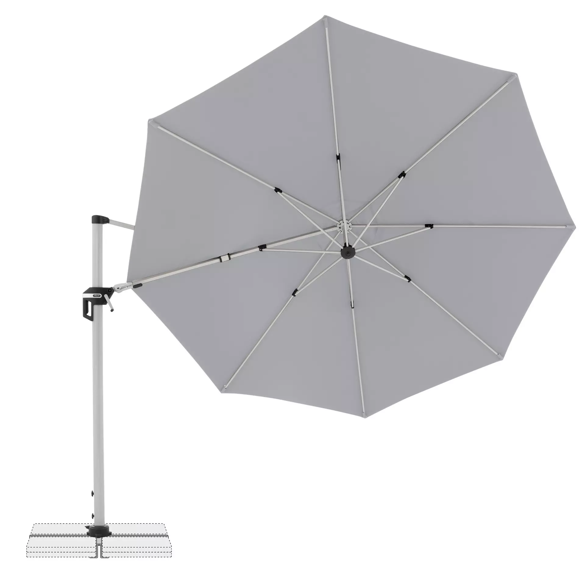 Sonnenschirm Active Doppler Textil 372 x 271 x 372 cm