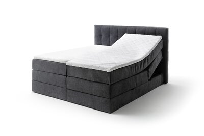 4. Bild von Motor-Boxspringbett ca. 210 x 120 x 182 cm Meise Möbel grau