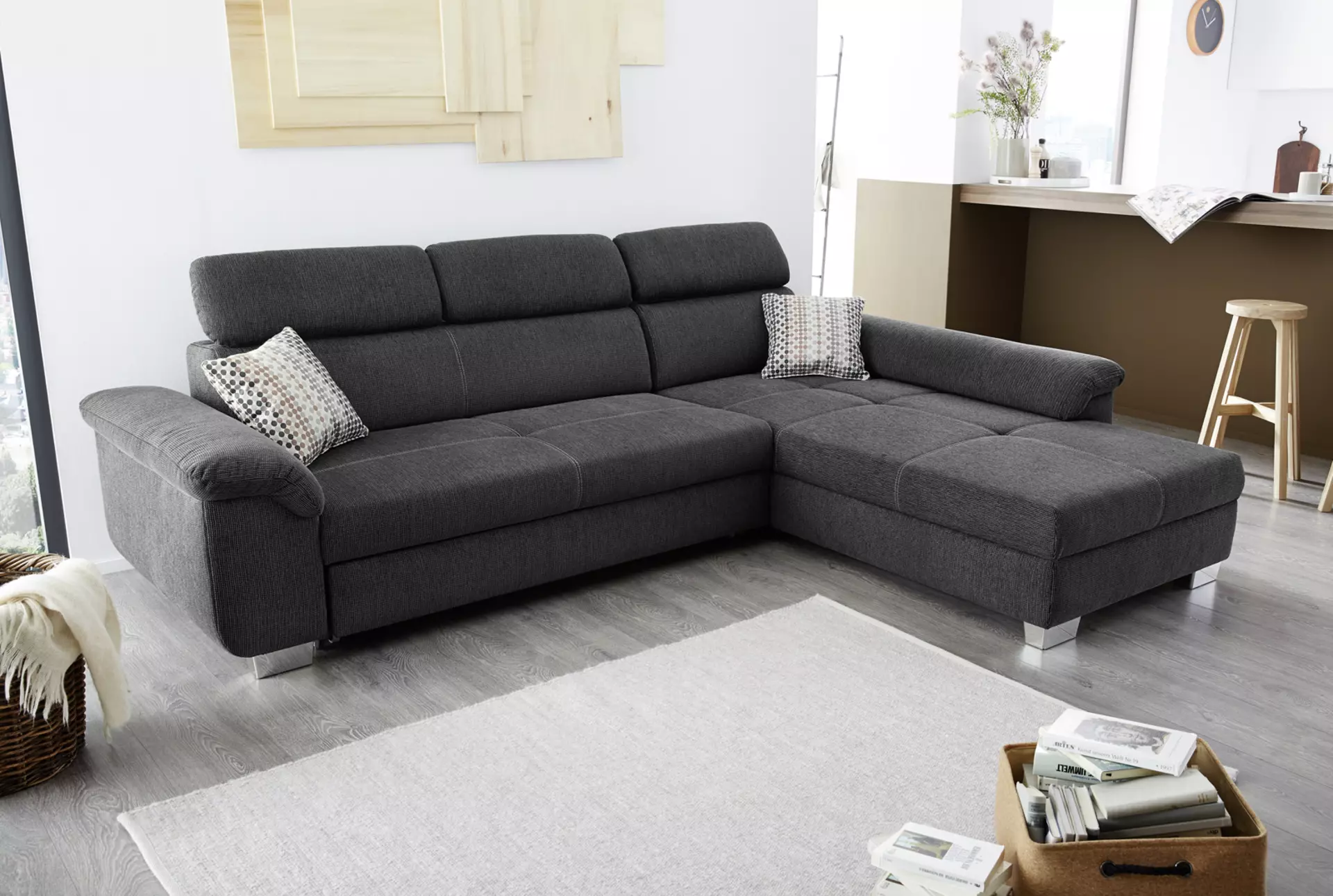 Sofa LANDSHUT CELECT Textil 214 x 102 x 295 cm
