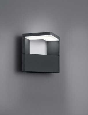 Bild von Wand-Aussenleuchte LED grau