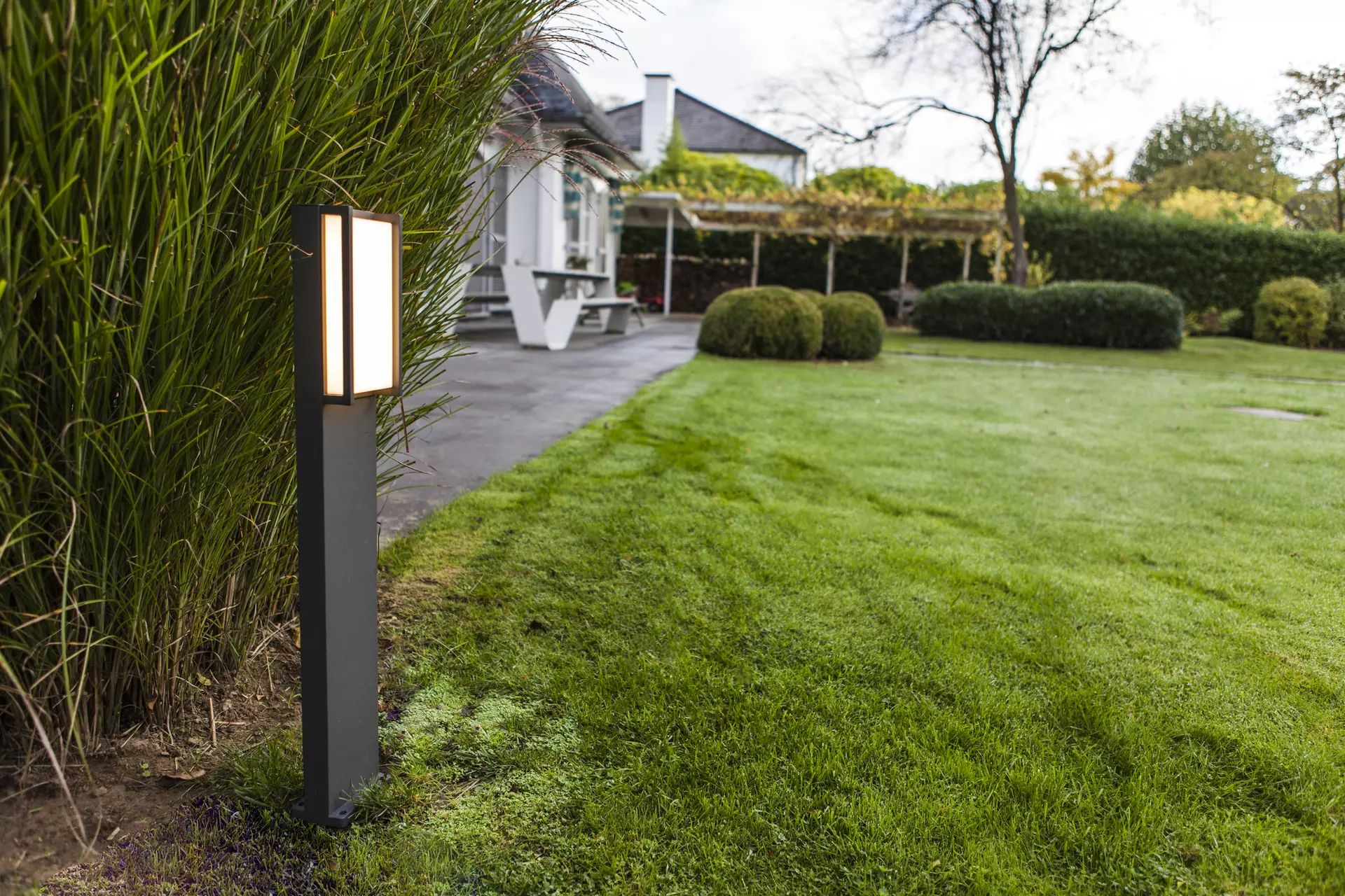 Wege-Außenleuchte QUBO Eco-Light Metall 9 x 75 x 11 cm