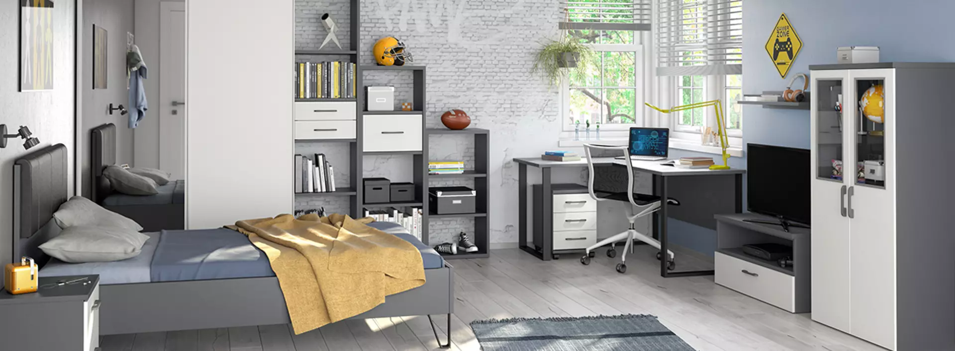 Modernes Jugend Schlafzimmer von der Marke Priess