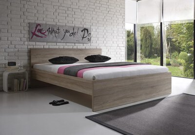 Bild von Bett ca. 210 x 80 x 100 cm Dreamoro braun