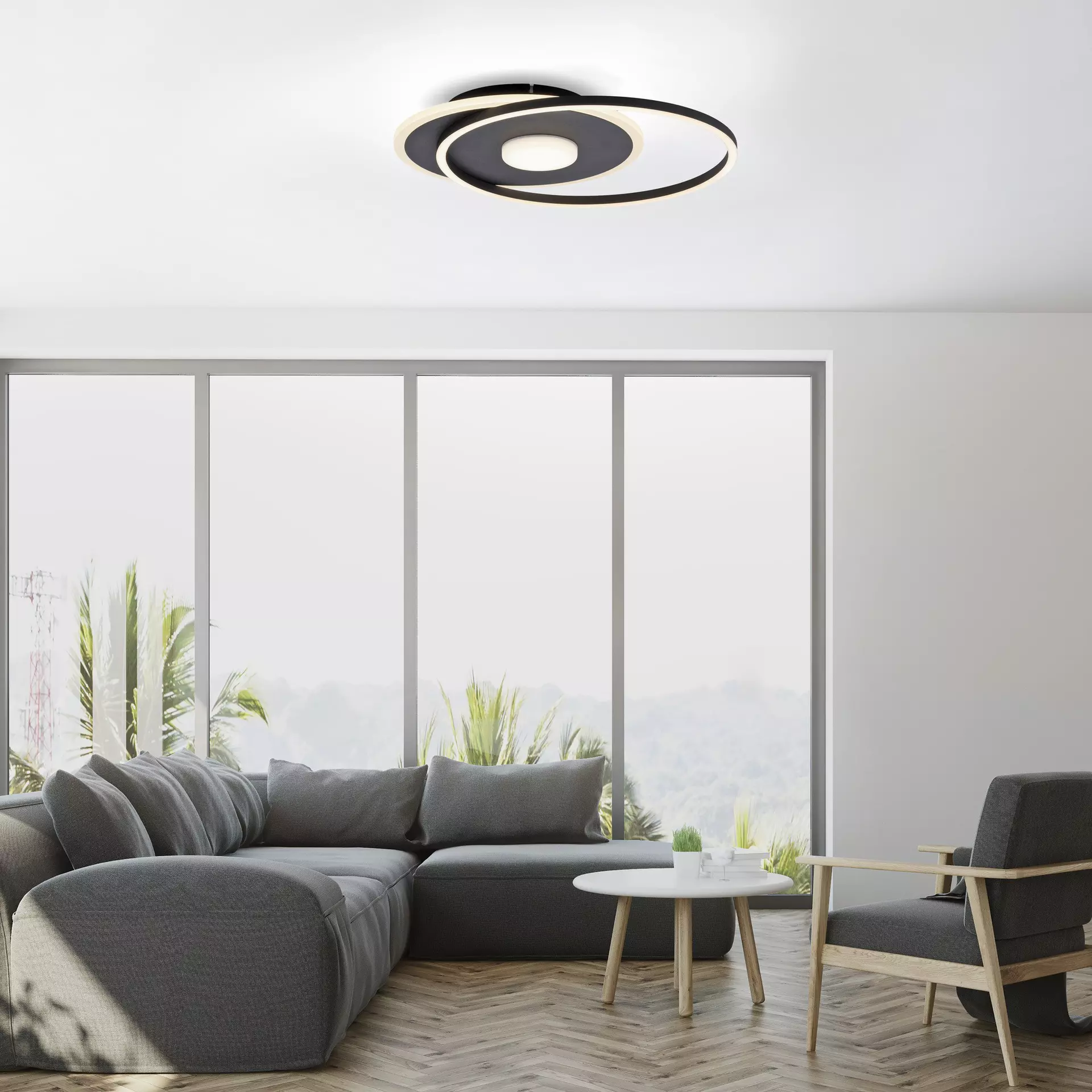 Deckenleuchte DOMINO JUST LIGHT Metall 39 x 6 x 45 cm