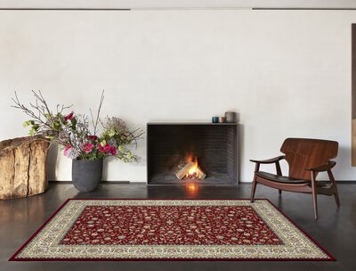 2. Bild von Maschinenwebteppich ca. 230 x 160 cm rot