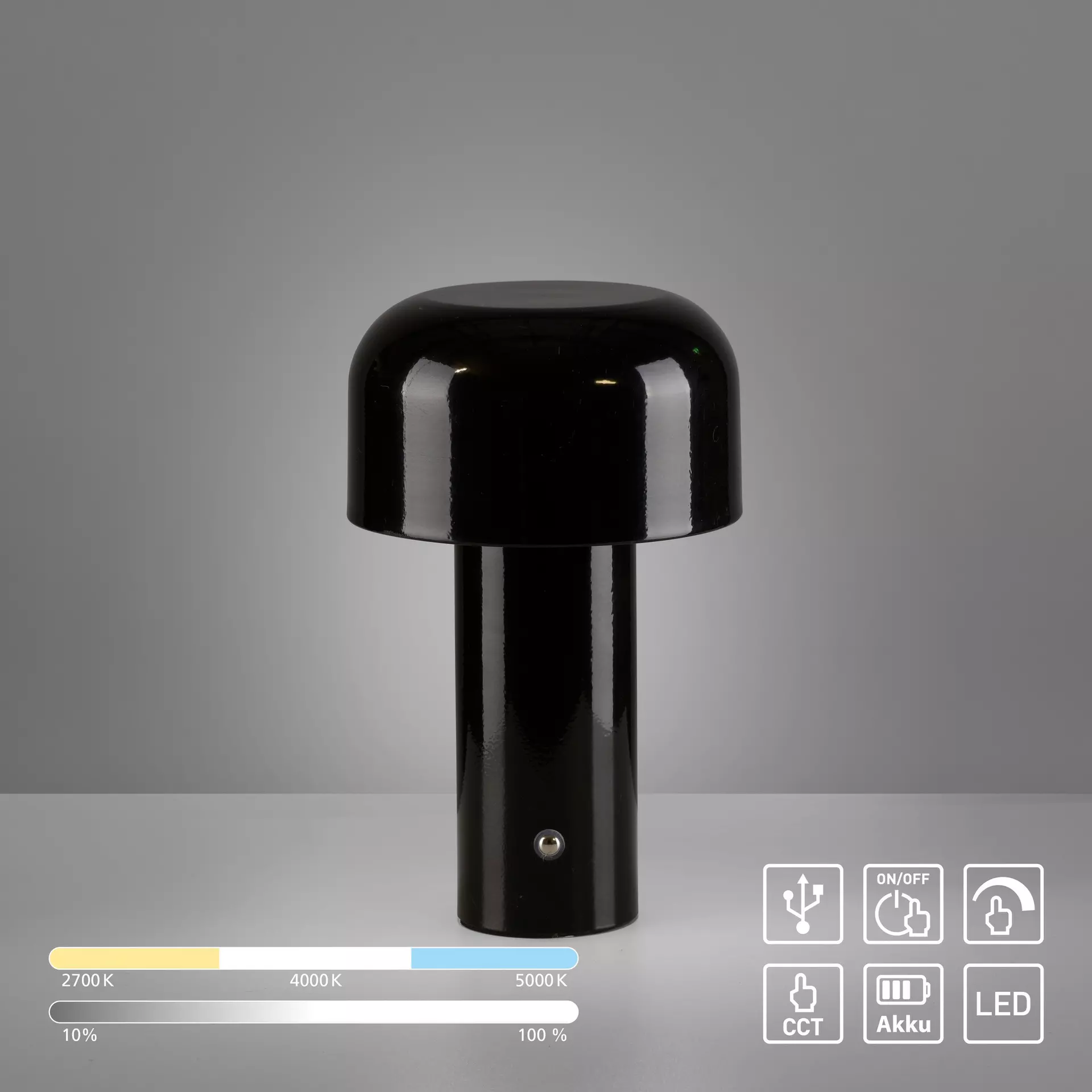 Tischleuchte AGNES JUST LIGHT Metall 13 x 22 x 13 cm