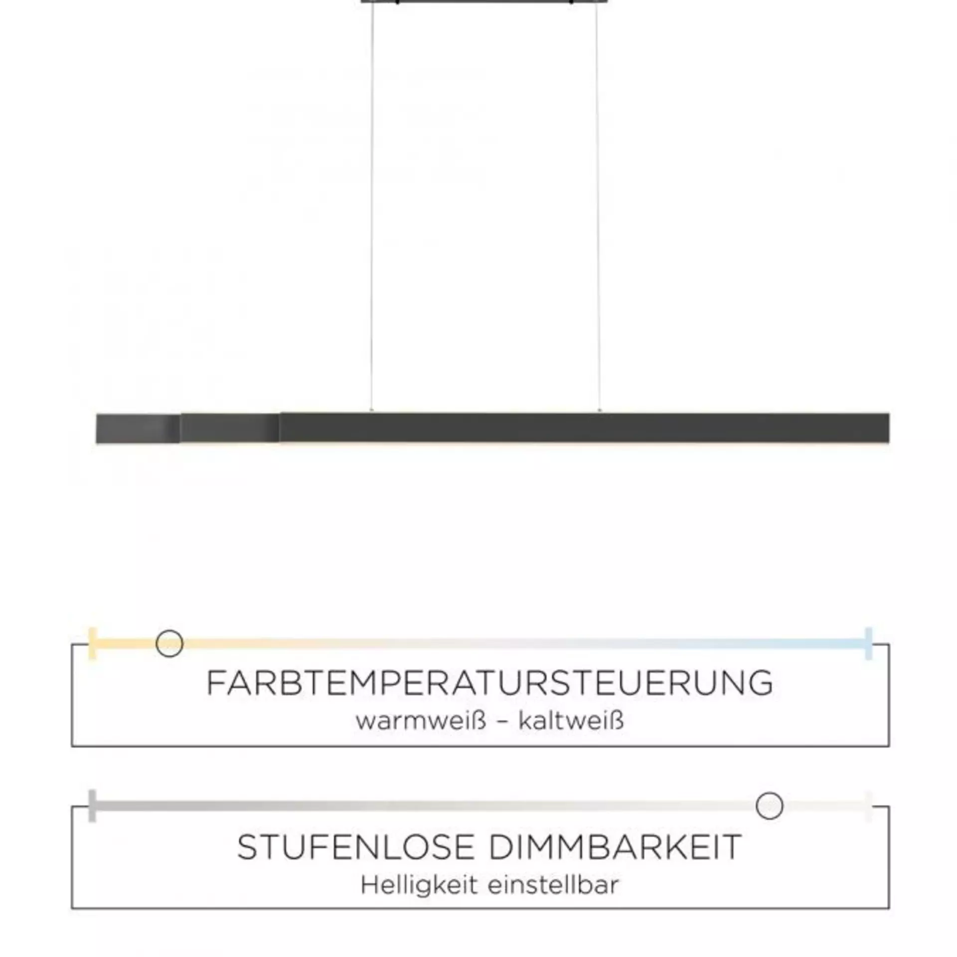 Hängeleuchte PURE-LUME Paul Neuhaus Metall 179 x 120 x 6 cm