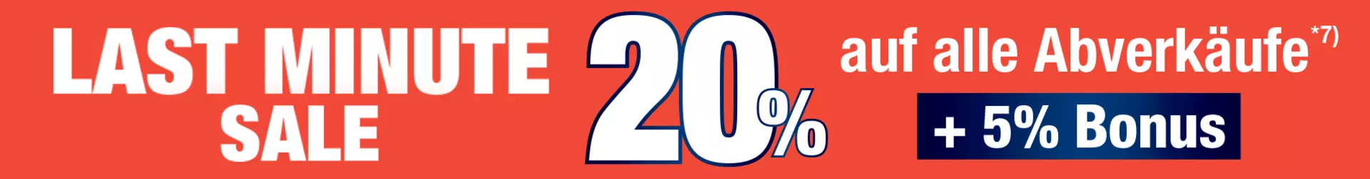 20% zusätzlich auf Möbelschnäppchen und Abverkaufsküchen