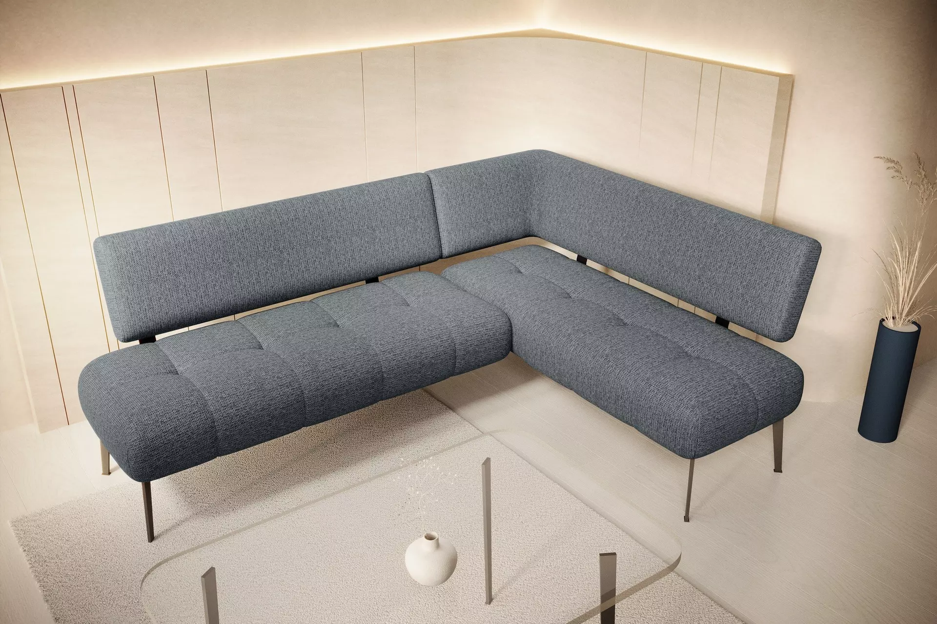 Eckbank MILO MONDO Textil 163 x 90 x 215 cm
