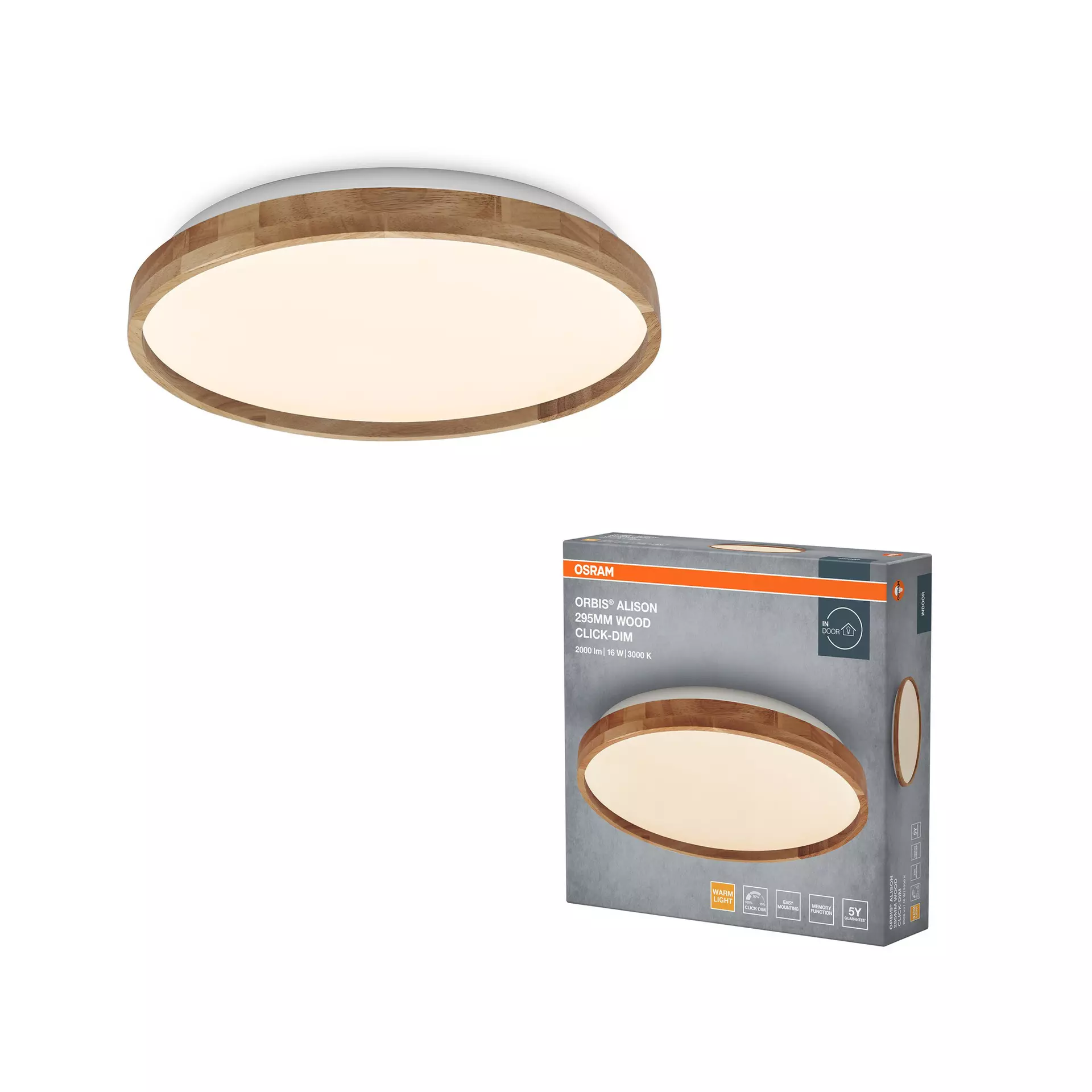 Deckenleuchte Alison Basic Ceiling OSRAM Metall 