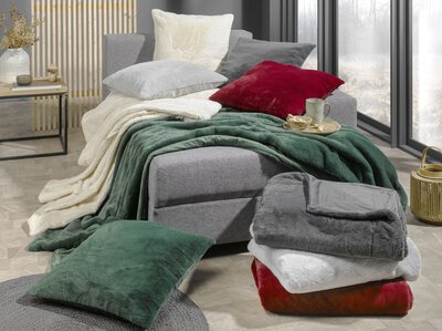 2. Bild von Kuscheldecke Casa Nova silber