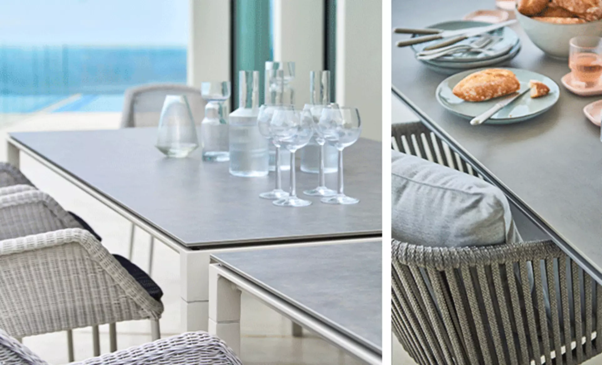 Cane-line Gartentische für einen eleganten Außenbereich