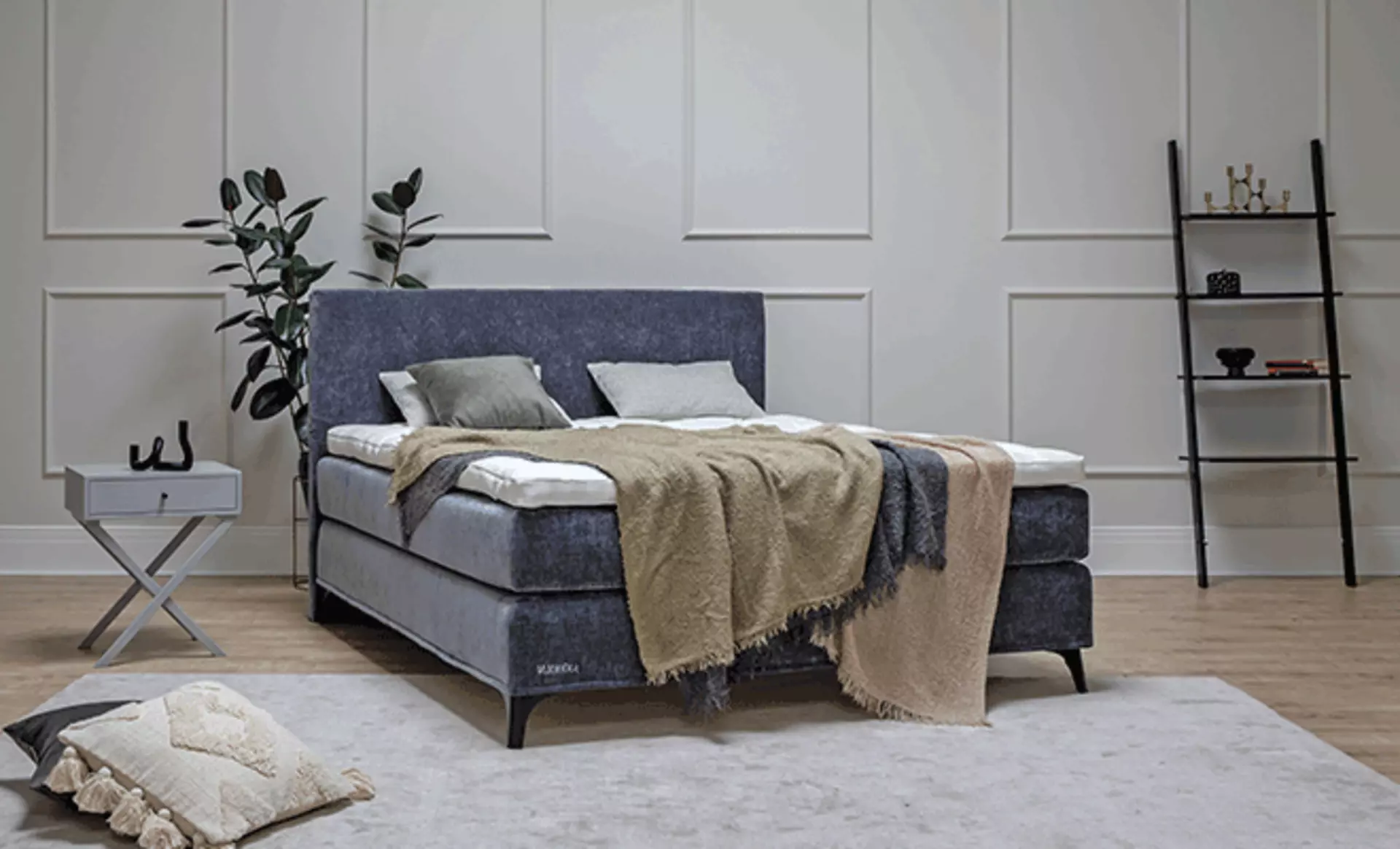 Komfortable Polsterbetten und Boxspringbetten von Sjöhom bei Möbel Inhofer