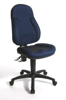Bild von Büro-Drehstuhl Kunststoff Blau Topstar