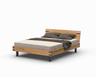 Bild von Bett ca. 207 x 84 x 188 cm Modular braun