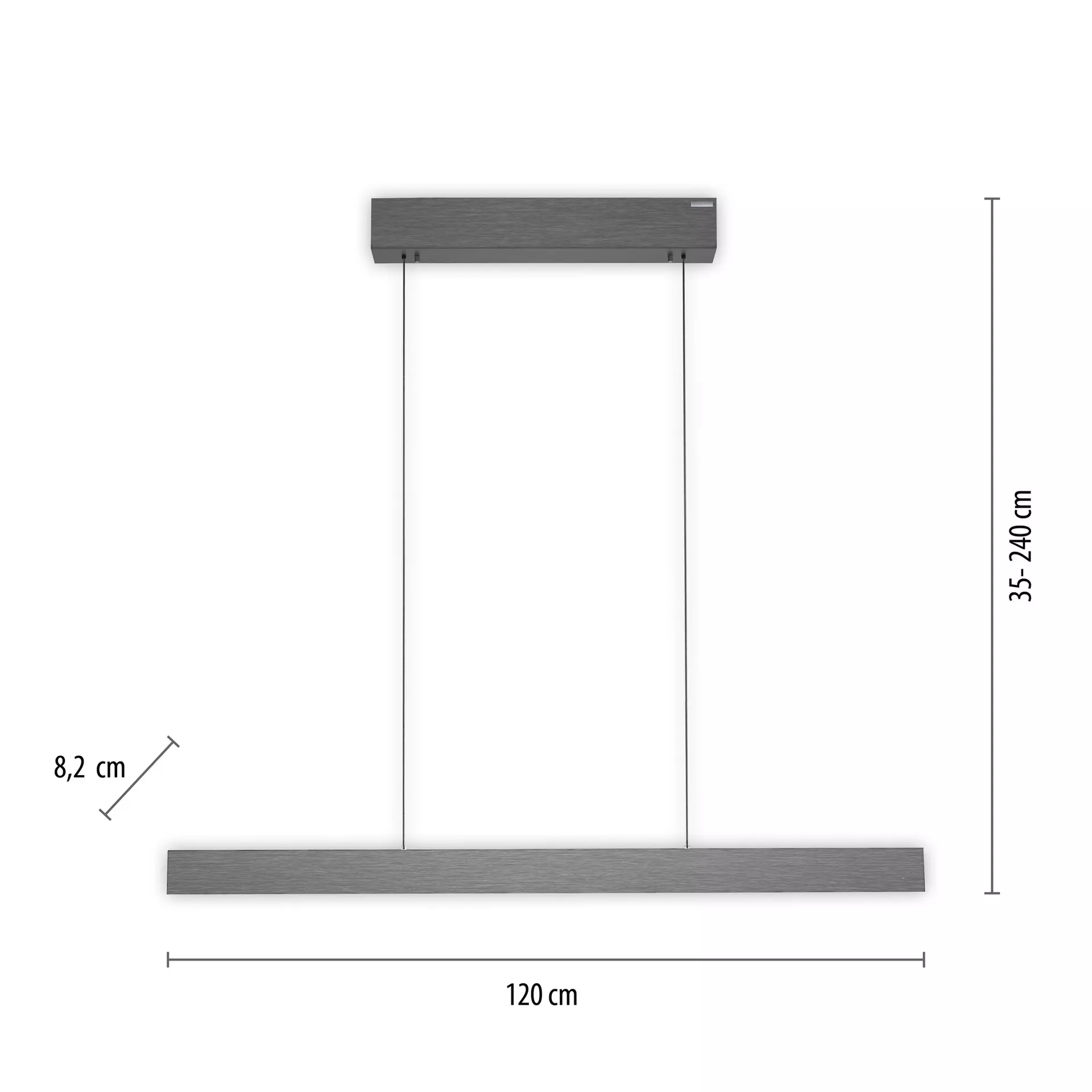 Hängeleuchte PURE E-MOTION Paul Neuhaus Metall 8 x 240 x 120 cm