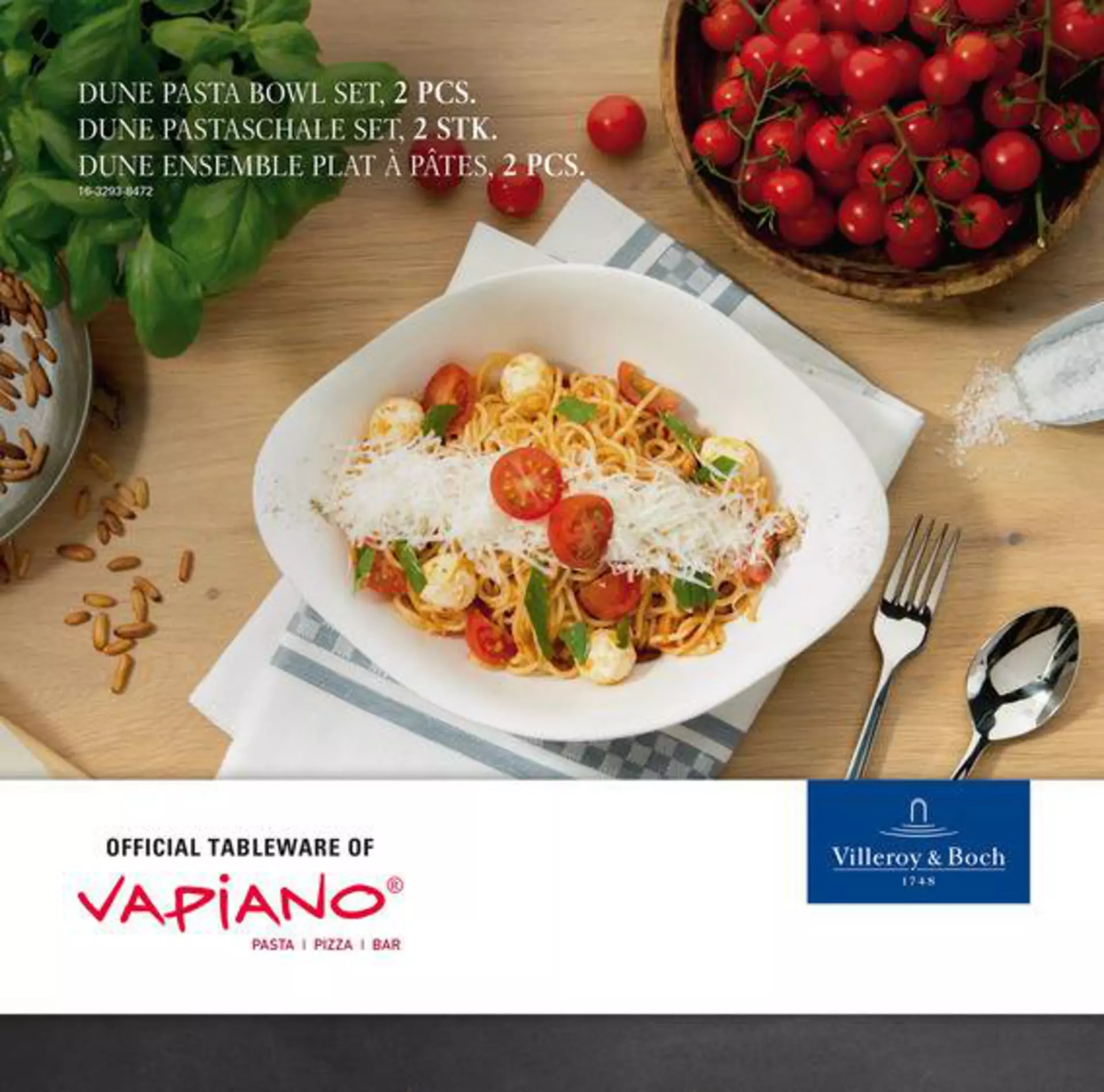 Schale Vapiano Villeroy & Boch Keramik 21 x 28 cm