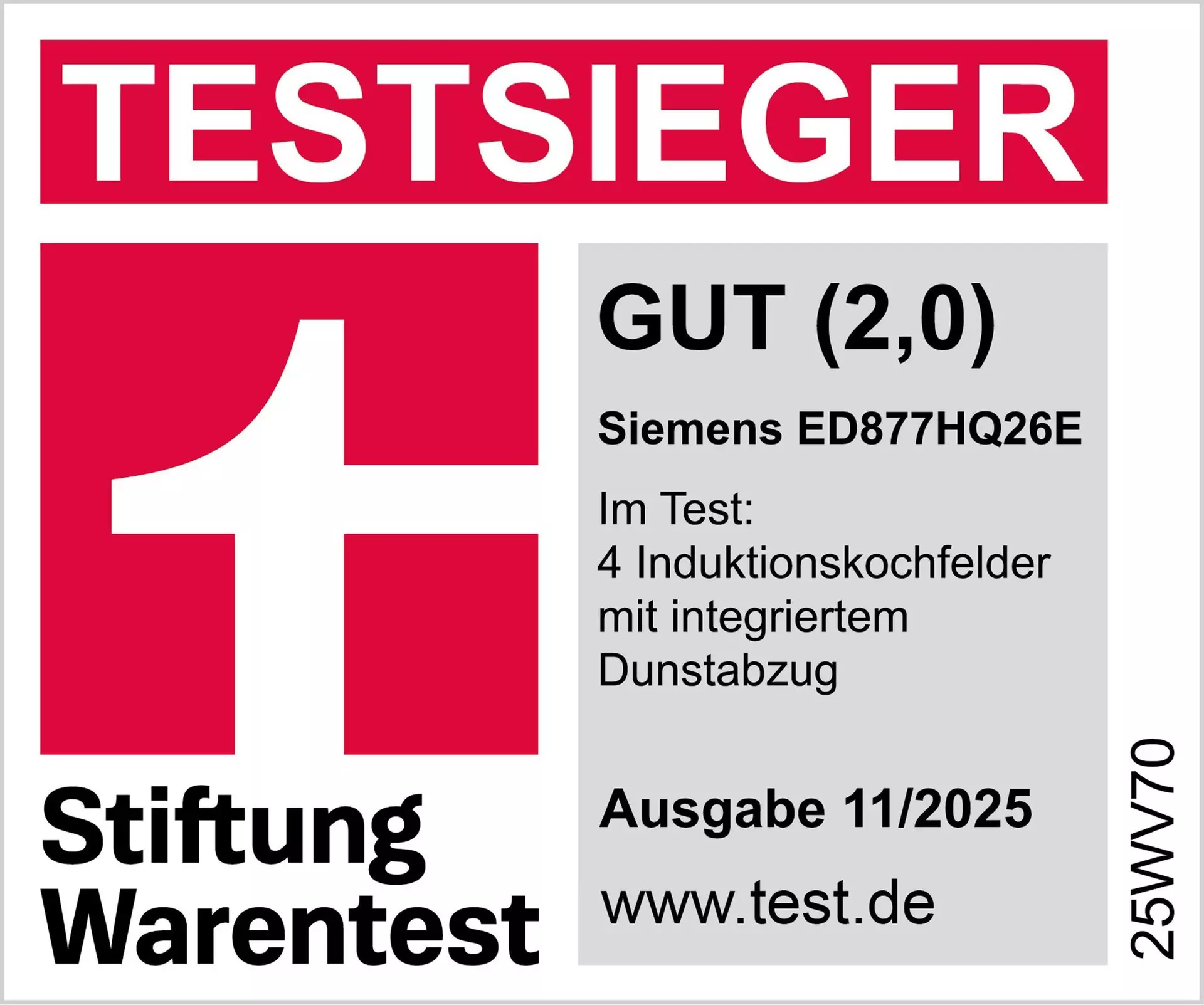 Kochfeld ED877HQ26E Siemens Glas 81 x 22 x 52 cm