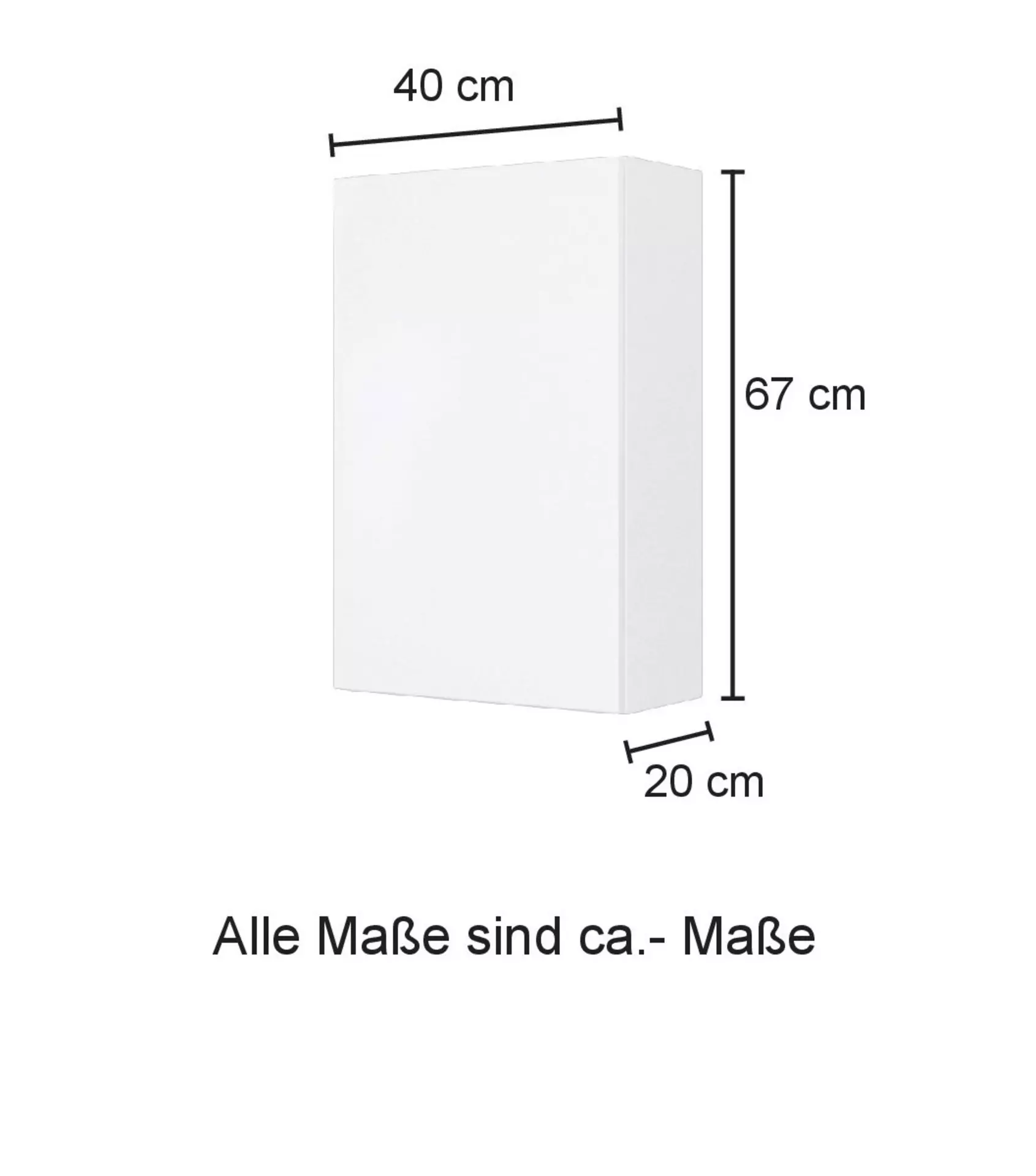Hängeschrank Pienza Coco Badwelten Holzwerkstoff 20 x 64 x 40 cm