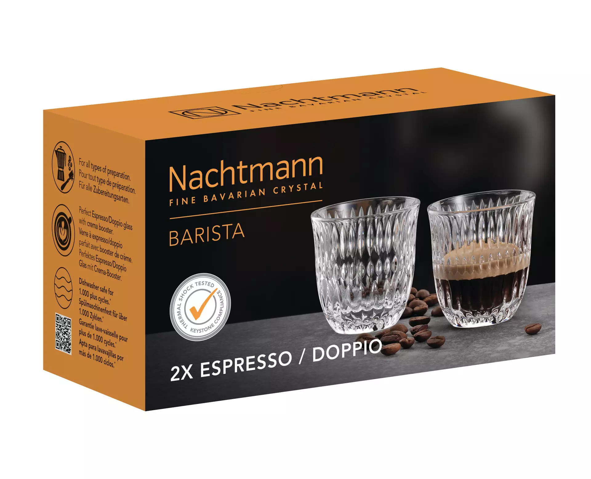 Espressoglas ETHNO Barista Nachtmann Glas 6 cm