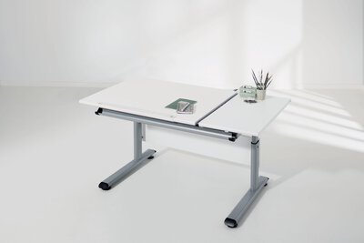 2. Bild von Schreibtisch MARCO-2 130 GT PAIDI Holzwerkstoff weiß ca. 130x79x70 cm