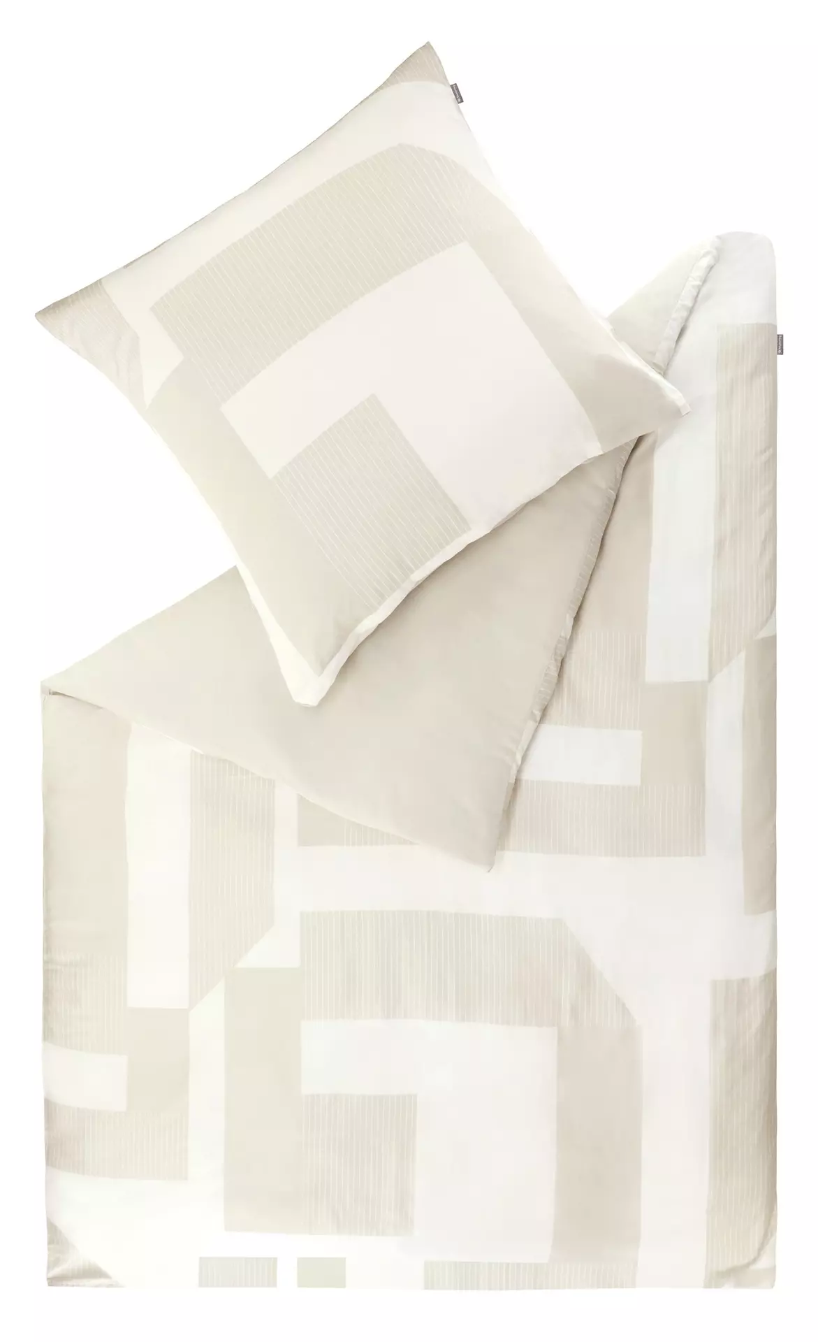 Satin-Bettwäsche Slow-B Musterring Textil 135 x 200 cm