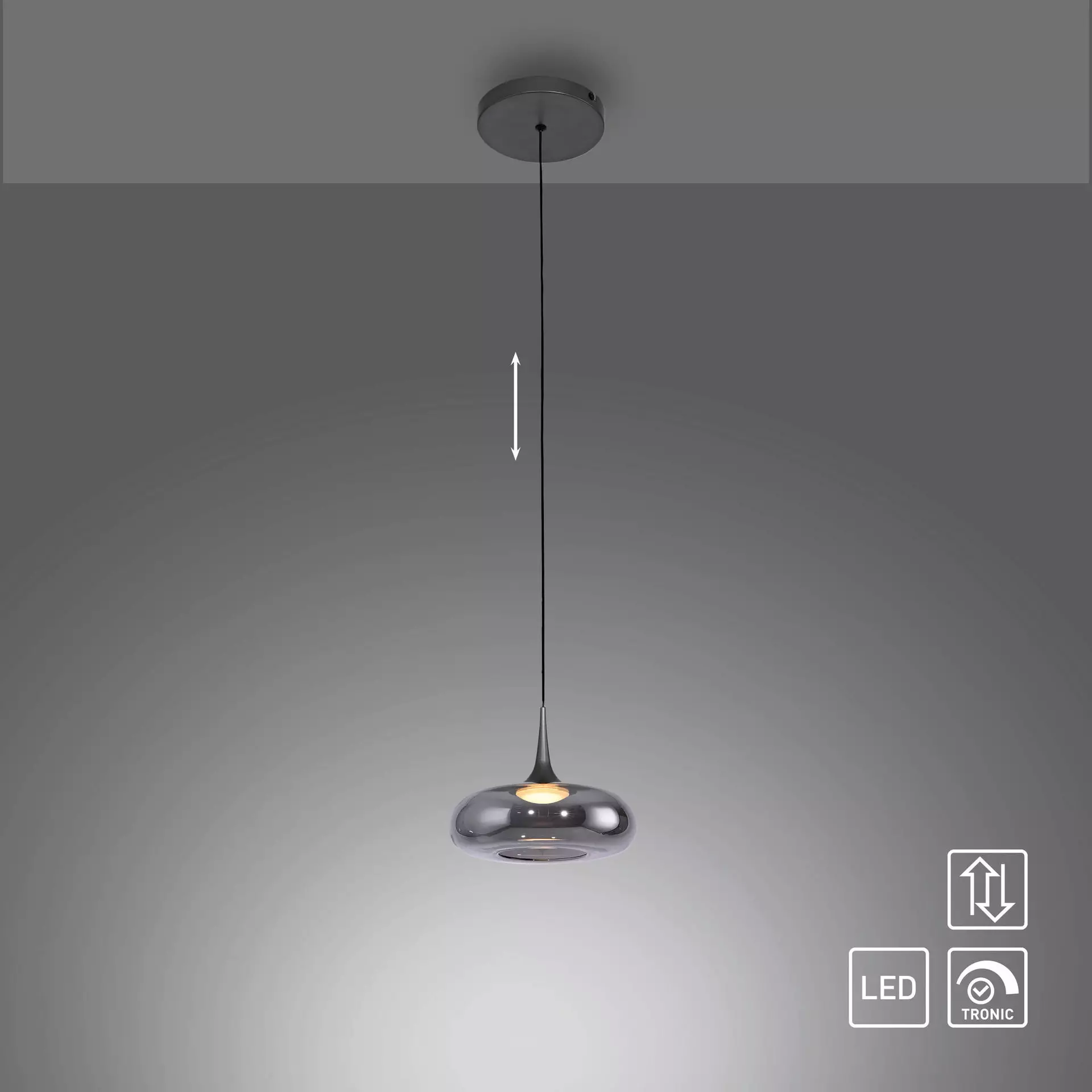 Hängeleuchte SW POSH SCHÖNER WOHNEN-Kollektion Metall 22 x 200 x 22 cm