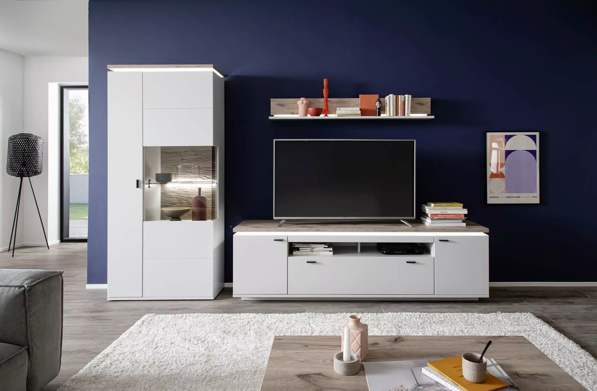 Wohnwand AMANTEA MCA furniture Metall 50 x 207 x 310 cm