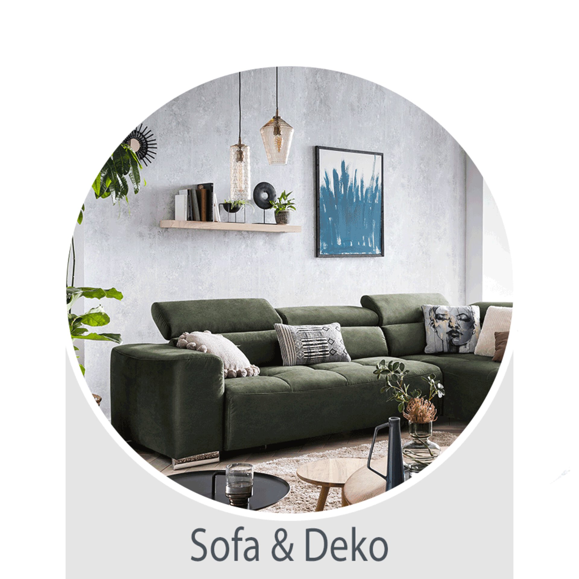 Zur Inspirationsseite "Sofa & Deko" | Möbel Inhofer