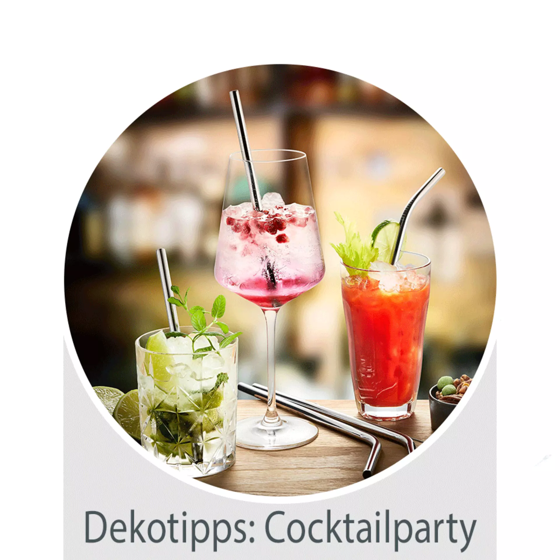 Dekotipp: Cocktailparty. Dekorieren mit Möbel Inhofer